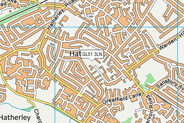 GL51 3LN map - OS VectorMap District (Ordnance Survey)