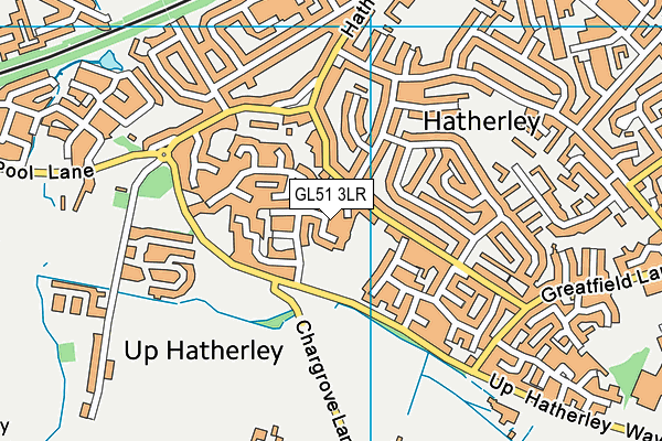 GL51 3LR map - OS VectorMap District (Ordnance Survey)