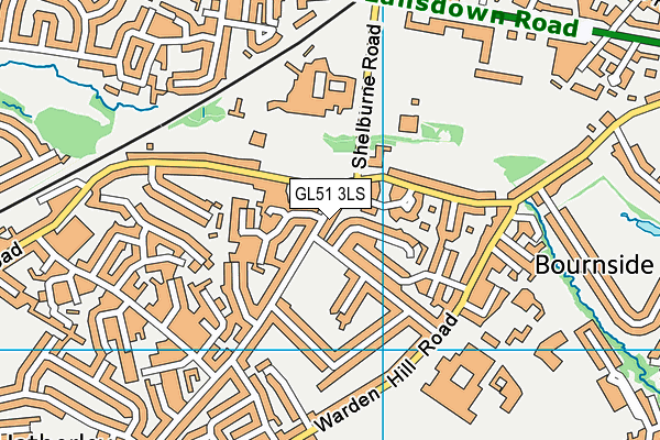 GL51 3LS map - OS VectorMap District (Ordnance Survey)