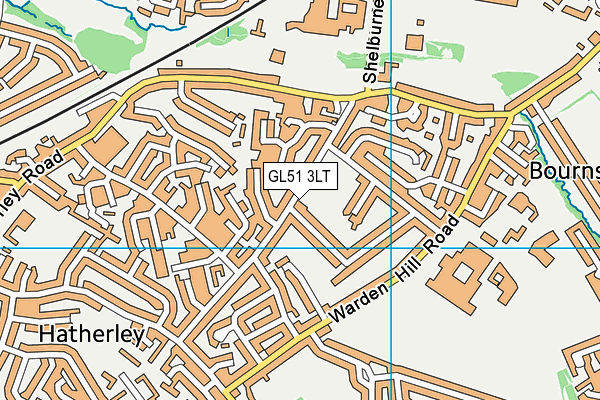 GL51 3LT map - OS VectorMap District (Ordnance Survey)