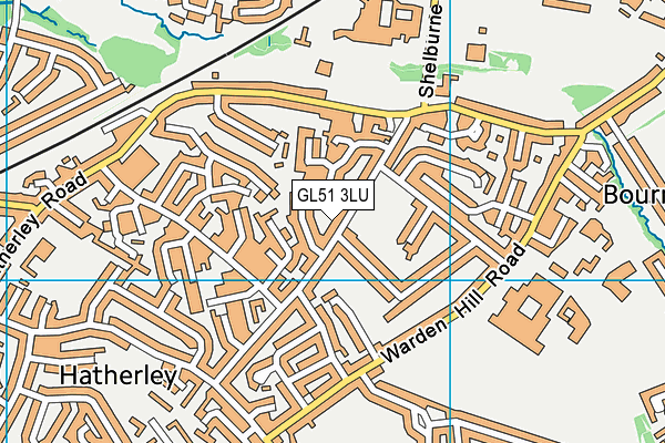 GL51 3LU map - OS VectorMap District (Ordnance Survey)