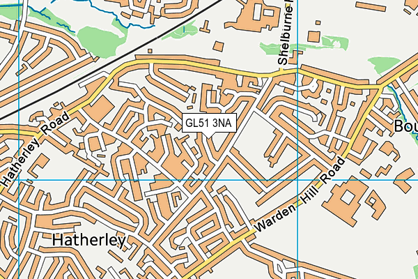 GL51 3NA map - OS VectorMap District (Ordnance Survey)