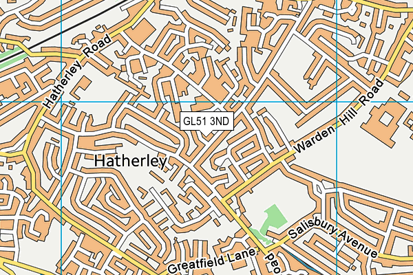 GL51 3ND map - OS VectorMap District (Ordnance Survey)