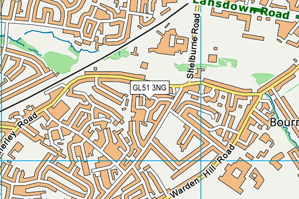 GL51 3NG map - OS VectorMap District (Ordnance Survey)