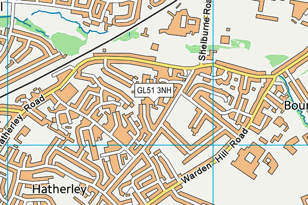GL51 3NH map - OS VectorMap District (Ordnance Survey)