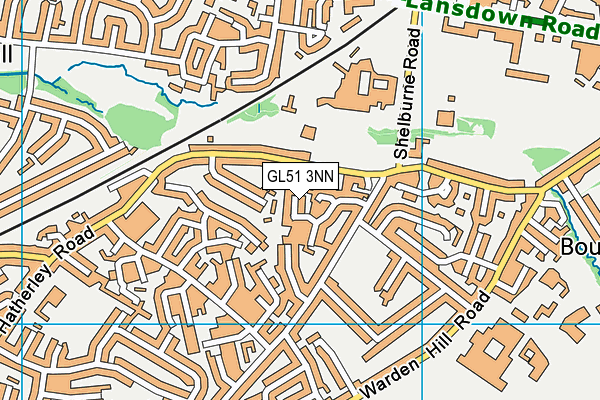 GL51 3NN map - OS VectorMap District (Ordnance Survey)
