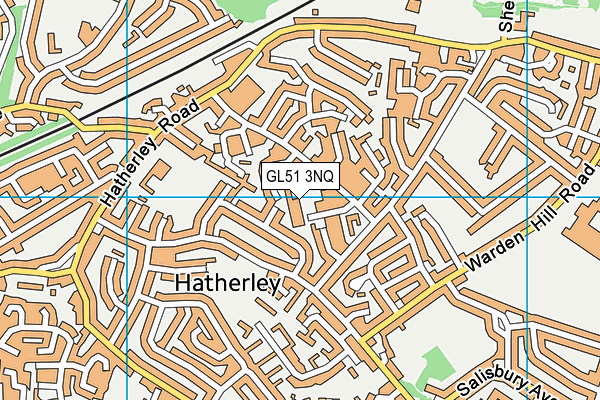 GL51 3NQ map - OS VectorMap District (Ordnance Survey)