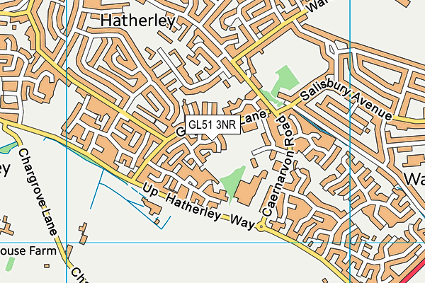 GL51 3NR map - OS VectorMap District (Ordnance Survey)