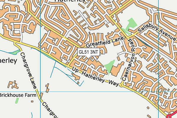 GL51 3NT map - OS VectorMap District (Ordnance Survey)