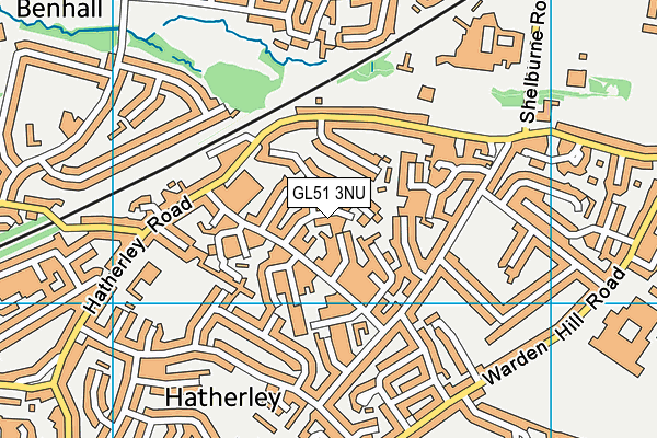 GL51 3NU map - OS VectorMap District (Ordnance Survey)