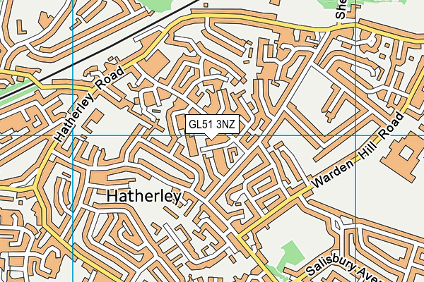 GL51 3NZ map - OS VectorMap District (Ordnance Survey)