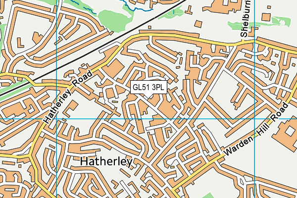 GL51 3PL map - OS VectorMap District (Ordnance Survey)