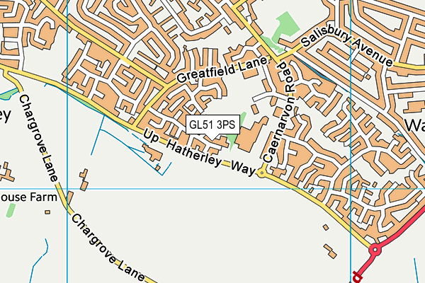 GL51 3PS map - OS VectorMap District (Ordnance Survey)