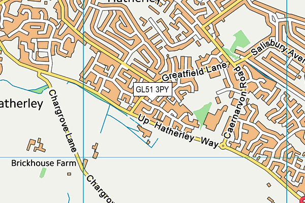 GL51 3PY map - OS VectorMap District (Ordnance Survey)