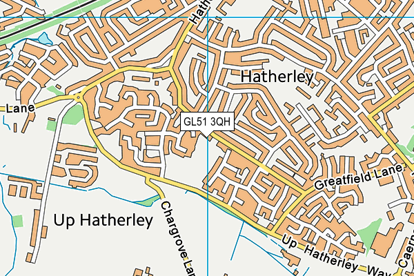 GL51 3QH map - OS VectorMap District (Ordnance Survey)