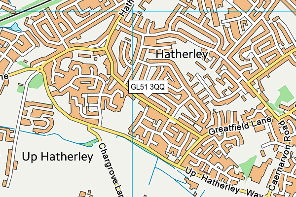 GL51 3QQ map - OS VectorMap District (Ordnance Survey)