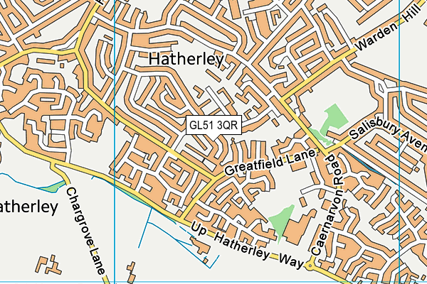 GL51 3QR map - OS VectorMap District (Ordnance Survey)