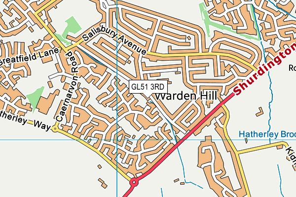 GL51 3RD map - OS VectorMap District (Ordnance Survey)