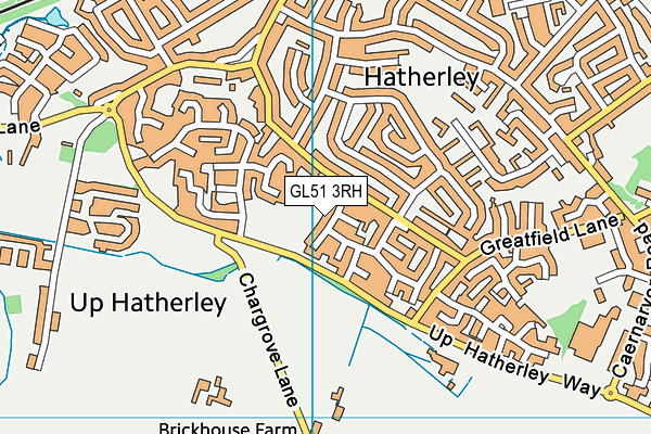 GL51 3RH map - OS VectorMap District (Ordnance Survey)