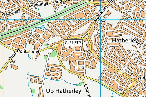 GL51 3TP map - OS VectorMap District (Ordnance Survey)