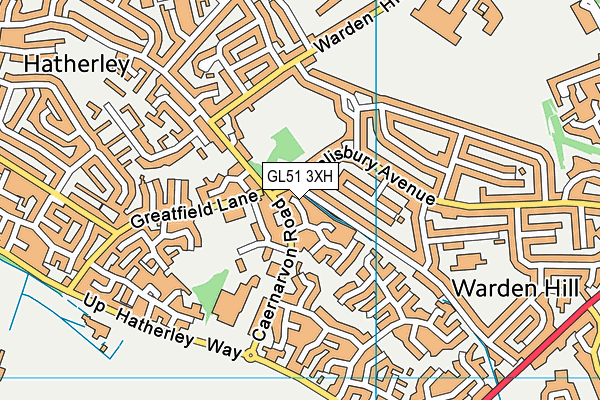 GL51 3XH map - OS VectorMap District (Ordnance Survey)