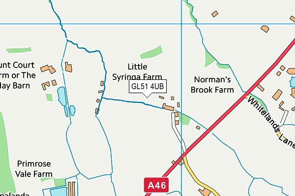 GL51 4UB map - OS VectorMap District (Ordnance Survey)