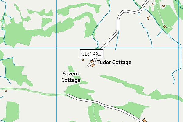 GL51 4XU map - OS VectorMap District (Ordnance Survey)