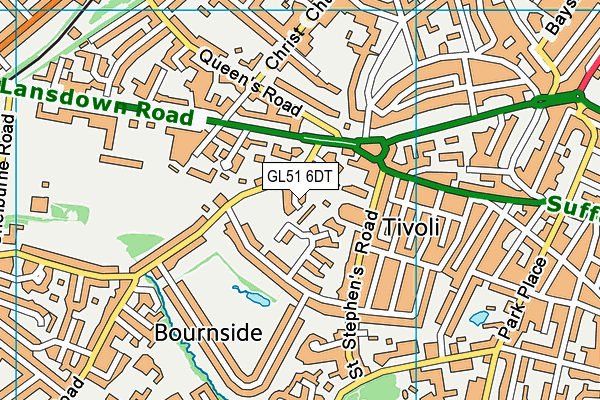 GL51 6DT map - OS VectorMap District (Ordnance Survey)