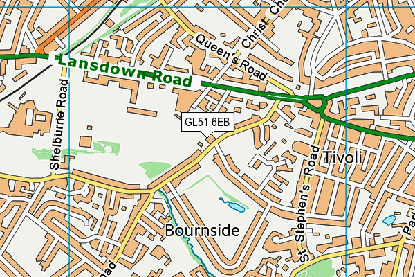 GL51 6EB map - OS VectorMap District (Ordnance Survey)