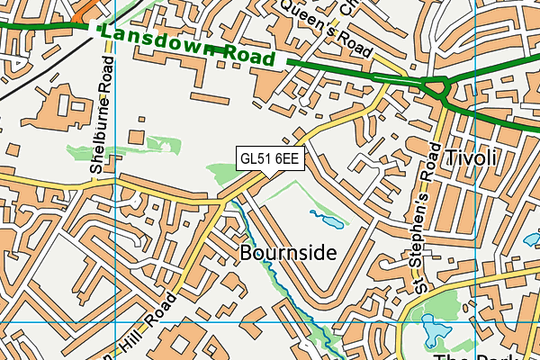 GL51 6EE map - OS VectorMap District (Ordnance Survey)