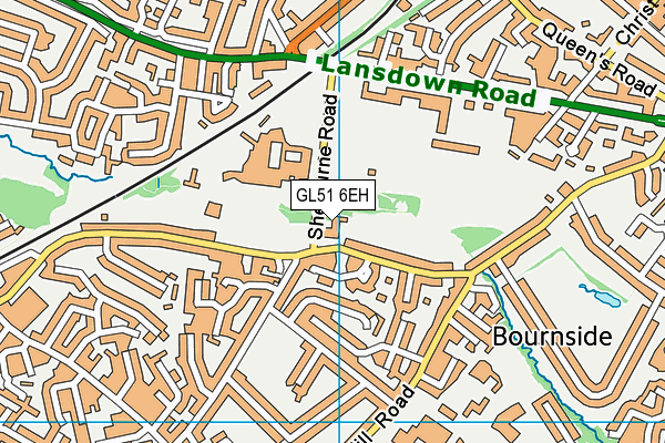 GL51 6EH map - OS VectorMap District (Ordnance Survey)