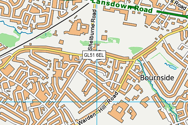 GL51 6EL map - OS VectorMap District (Ordnance Survey)