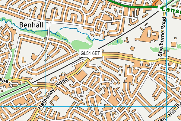 GL51 6ET map - OS VectorMap District (Ordnance Survey)