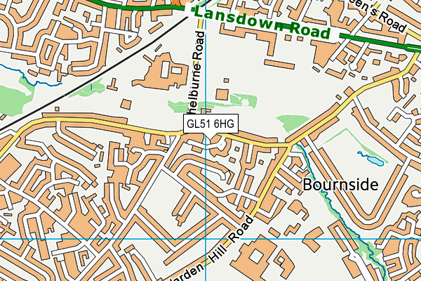 GL51 6HG map - OS VectorMap District (Ordnance Survey)