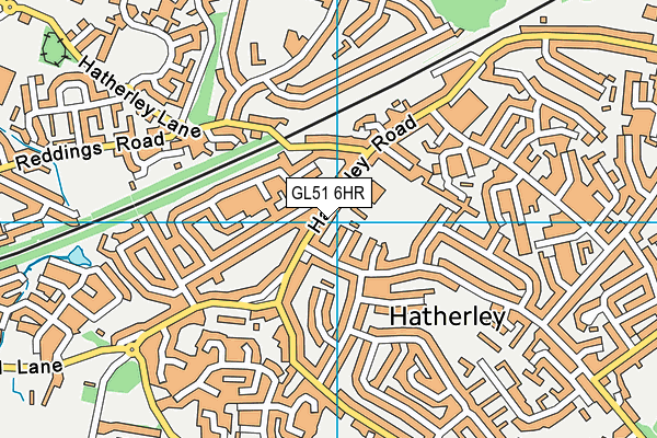 Lakeside Primary School map (GL51 6HR) - OS VectorMap District (Ordnance Survey)