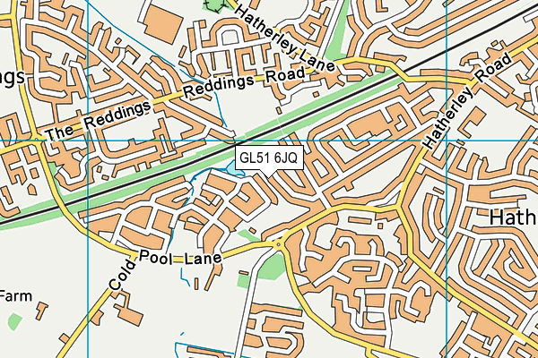 GL51 6JQ map - OS VectorMap District (Ordnance Survey)
