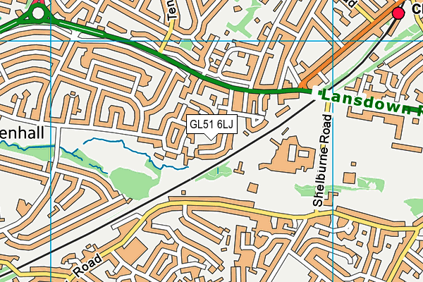 GL51 6LJ map - OS VectorMap District (Ordnance Survey)