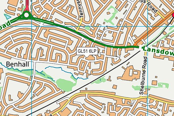 GL51 6LP map - OS VectorMap District (Ordnance Survey)