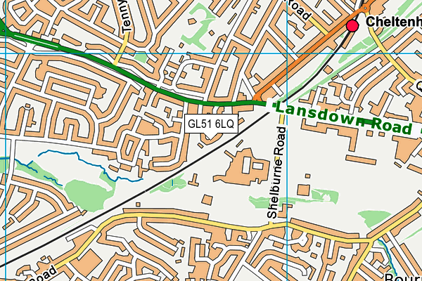 GL51 6LQ map - OS VectorMap District (Ordnance Survey)