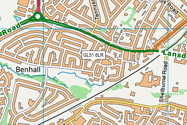 GL51 6LR map - OS VectorMap District (Ordnance Survey)