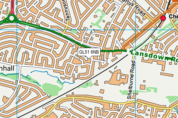 GL51 6NB map - OS VectorMap District (Ordnance Survey)