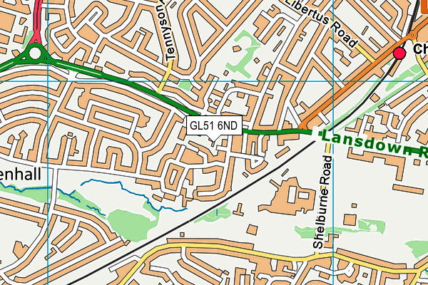 GL51 6ND map - OS VectorMap District (Ordnance Survey)