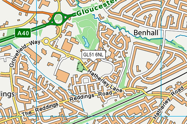 The Pavilion - Cheltenham map (GL51 6NL) - OS VectorMap District (Ordnance Survey)