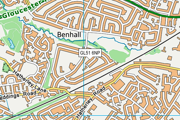 GL51 6NP map - OS VectorMap District (Ordnance Survey)