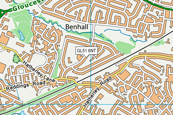 GL51 6NT map - OS VectorMap District (Ordnance Survey)