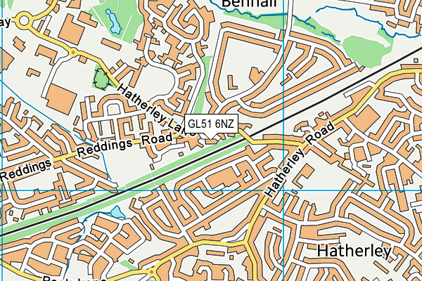 GL51 6NZ map - OS VectorMap District (Ordnance Survey)