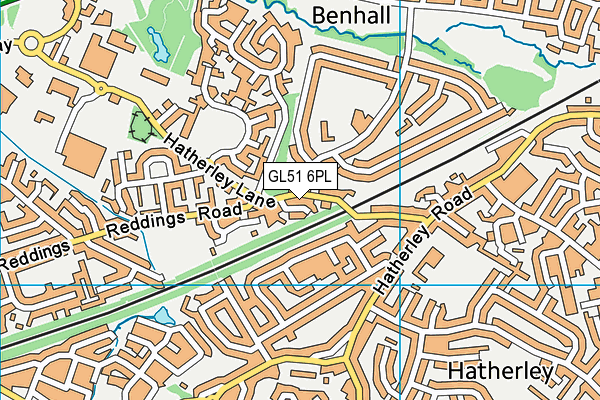 GL51 6PL map - OS VectorMap District (Ordnance Survey)