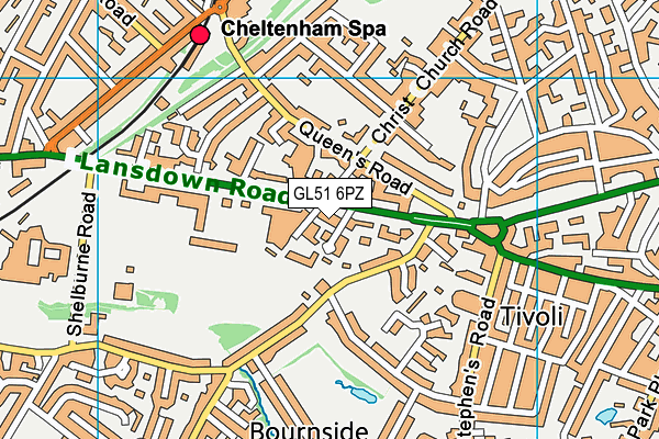 GL51 6PZ map - OS VectorMap District (Ordnance Survey)