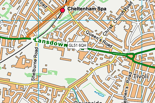 GL51 6QH map - OS VectorMap District (Ordnance Survey)