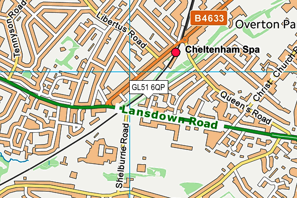 GL51 6QP map - OS VectorMap District (Ordnance Survey)